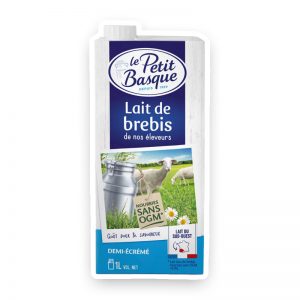 lait de brebis demi écrémé UHT Le Petit Basque