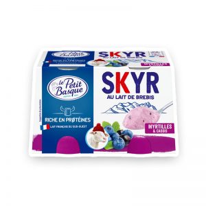 skyr au lait de brebis myrtille cassis Le Petit Basque