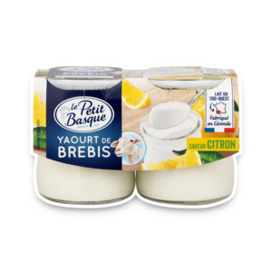 yaourt au lait de brebis saveur citron 2x le petit basque