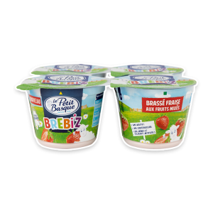 yaourt au lait de brebis enfant Brebi'z fraise x4