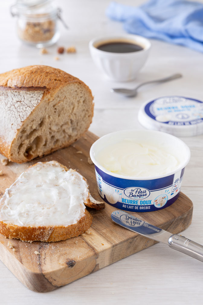 cuisiner avec du lait de brebis : beurre doux de brebis