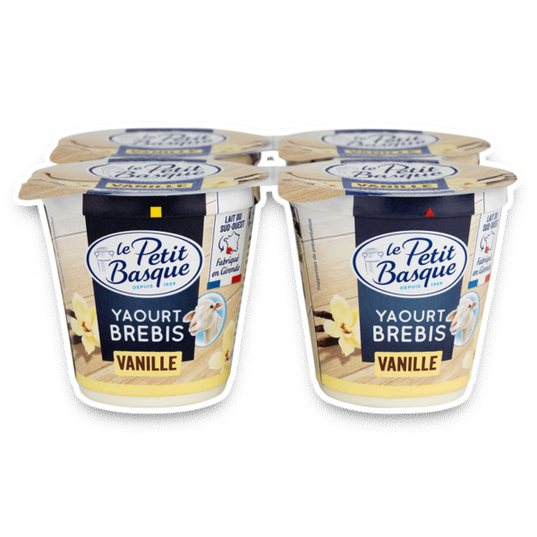 yaourts de brebis vanille 4x115g Le Petit Basque