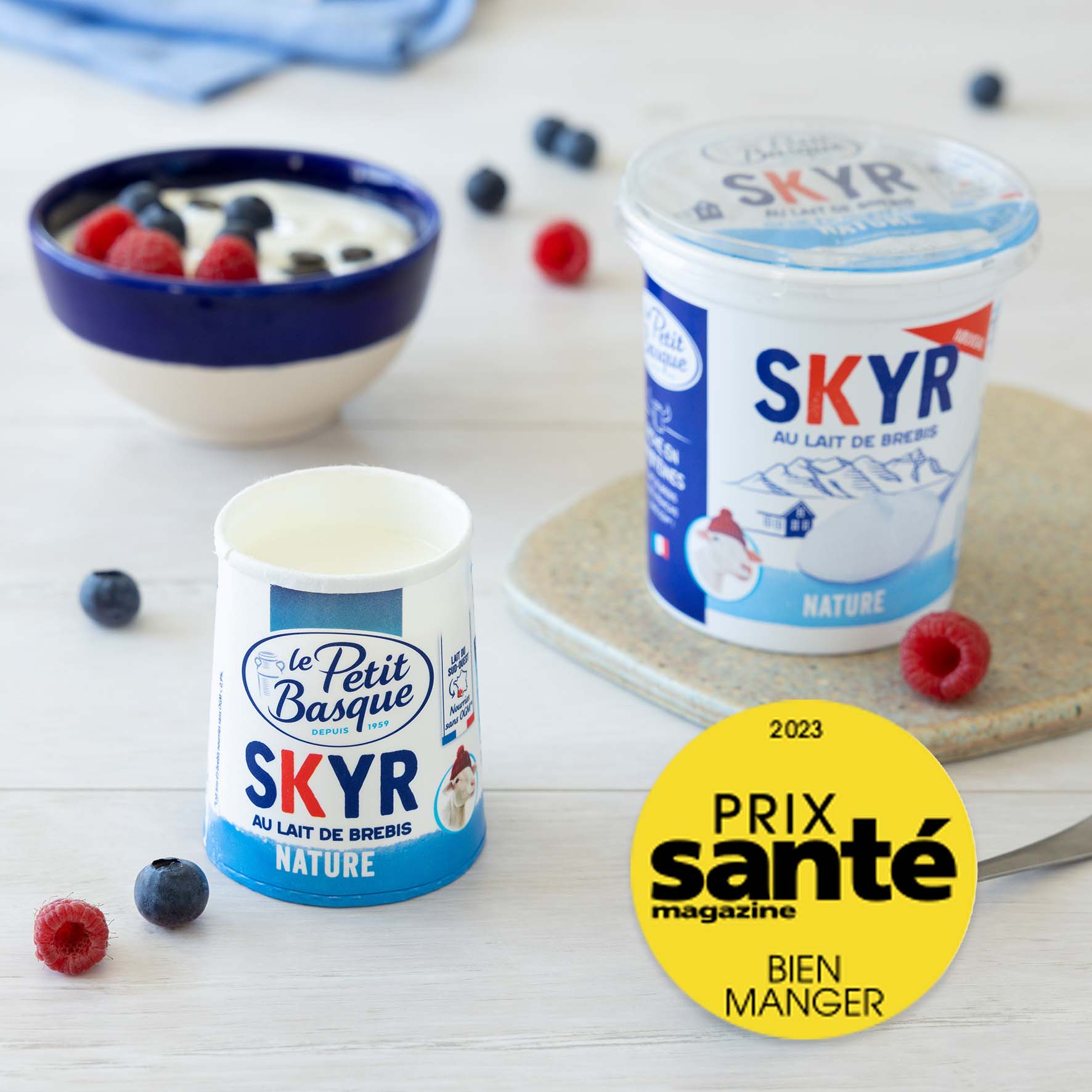 Notre skyr a été élu produit de l'année 2023 au concours Bien Manger de Santé Magazine