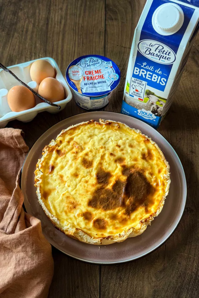 flan pâtissier au lait de brebis