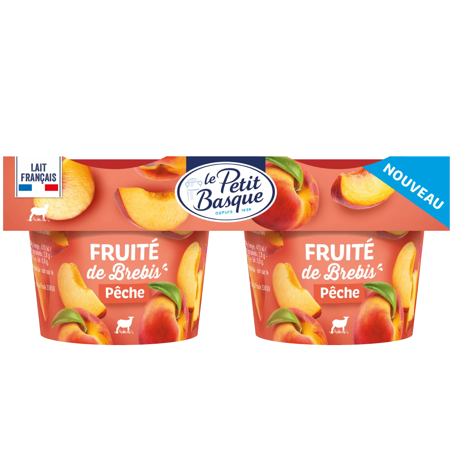 Fruité de brebis à la pêche