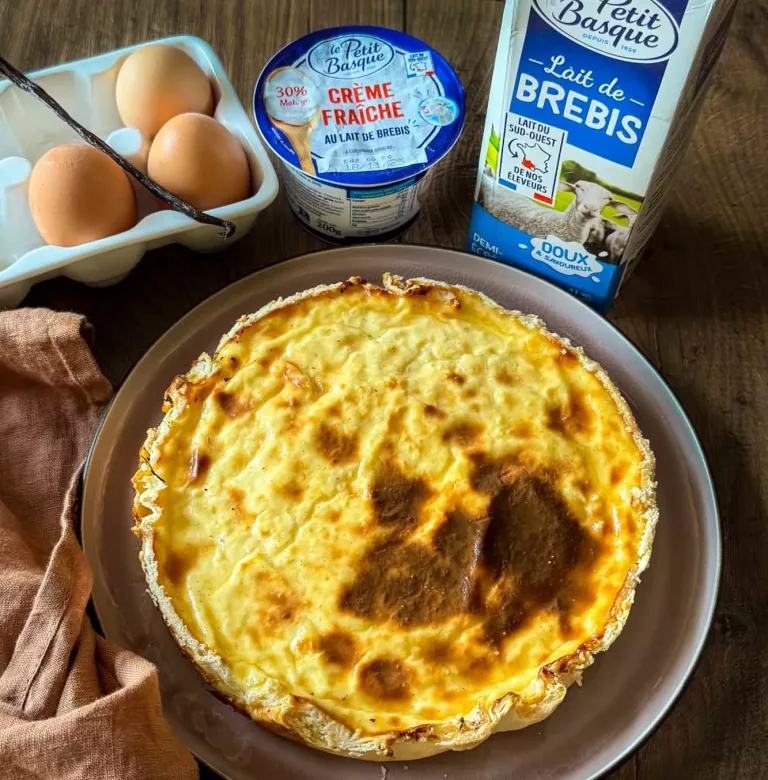 flan pâtissier au lait de brebis