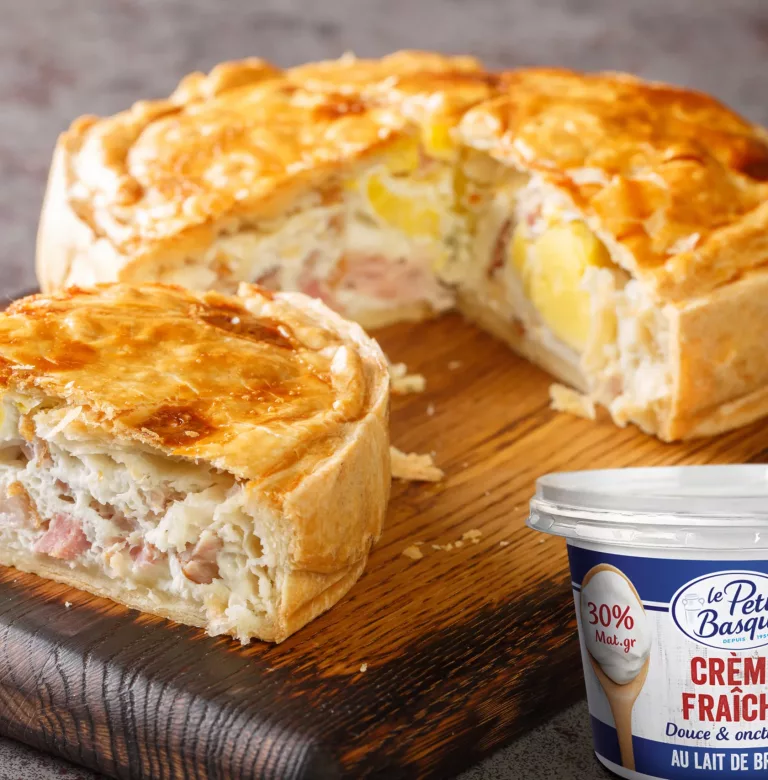 tourte montagnarde crème fraîche au lait de brebis